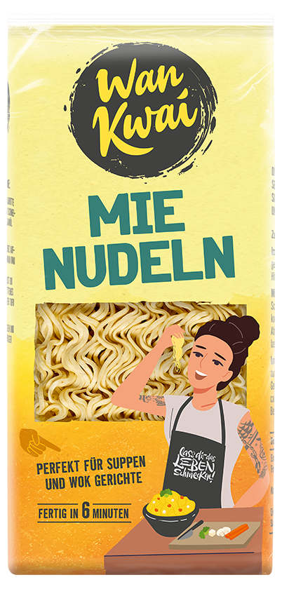 Mie Nudeln 250 g, Verpackung Vorderseite